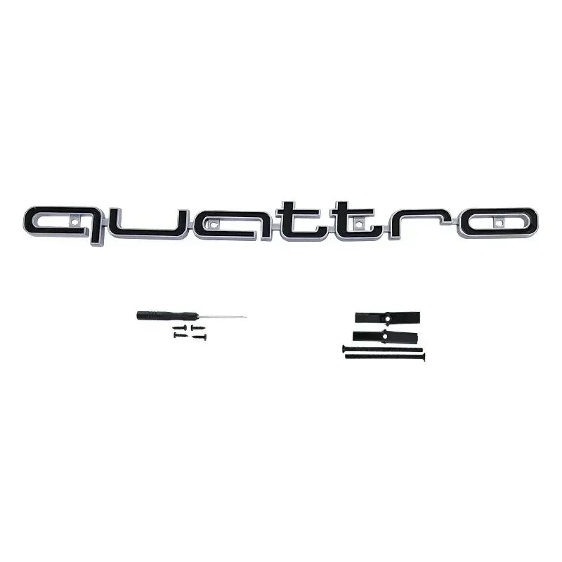 1Pc Front Grille Emblem 3D ABS Car Emblem Badge Auto for Audi Quattro Logo A3 A4 A5 A6 A6L A7 A8 Q3 Q5 Q7 S3 S4 S5 RS3 RS4 RS6