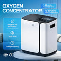 Portable Home Oxygen Concentrator 1-8L Adjustable 93% High Purity Low Noise 34dB Timing Quiet Oxygen Generator for Bedroom