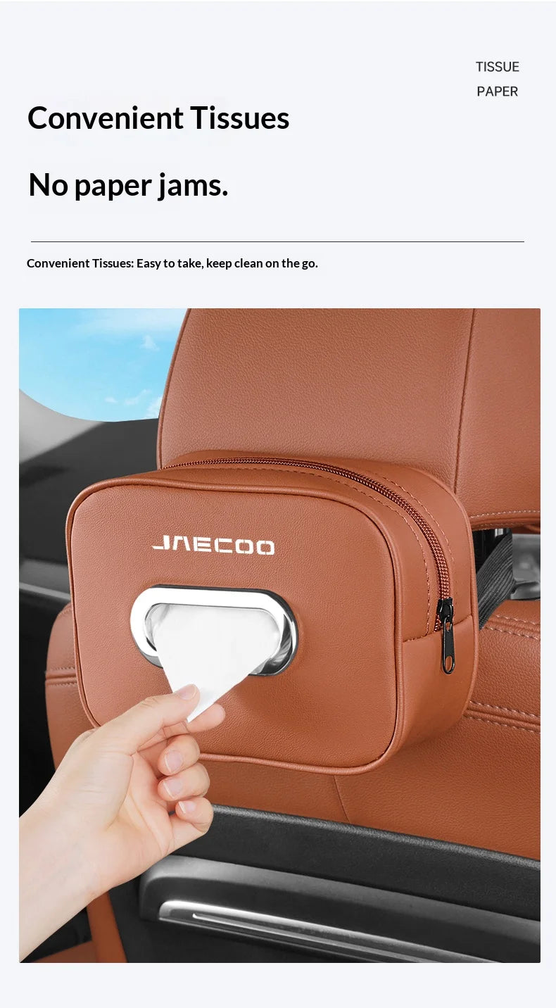 Suitable for JAECOO J5 J6 J7plus jaecoo J8 J7Phev car center console car mounted tissue box hanging bag tissue bag