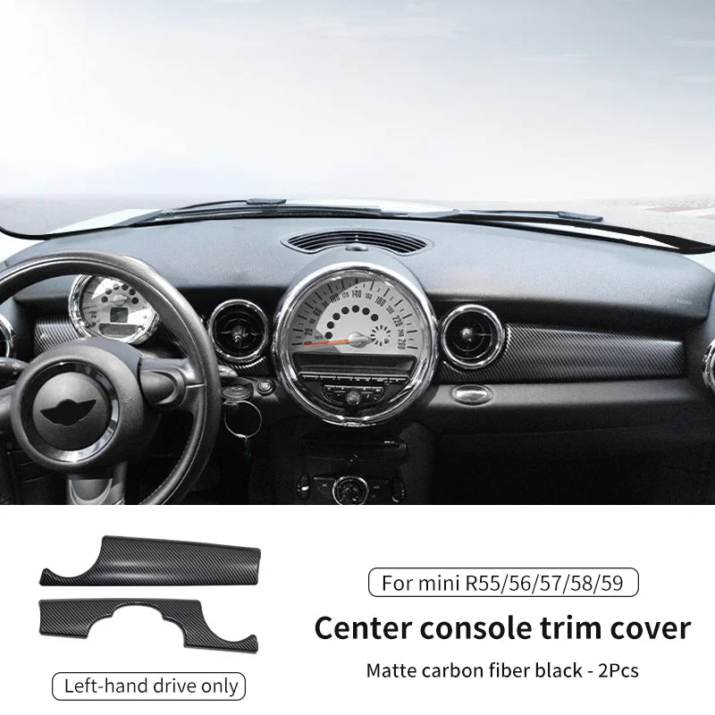 Car Dashboard Decal Leather Sticker For Mini Cooper R56 R55 R54 R57 R58 R59 Car Accessories Styling Only Left handdrive