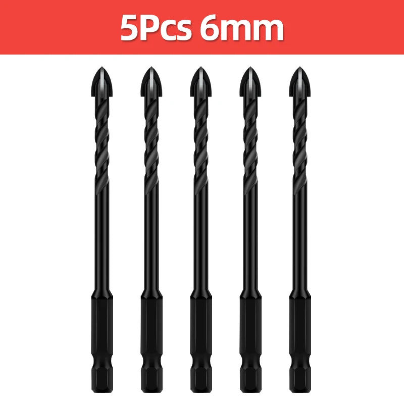 TOOLEYE Cross Hex Drill Bit Set