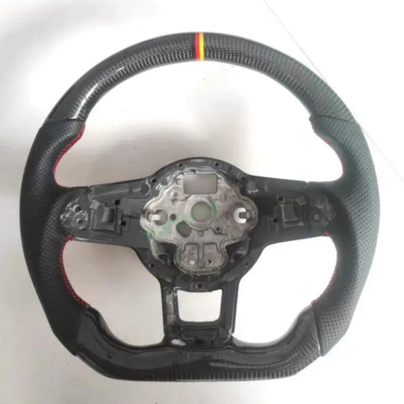 100% Real Carbon Fiber Steering Wheel For VW Volkswagen Golf 7 Rline GTI GTS GTD GTE Polo GTI Scirocco T-ROC Tiguan