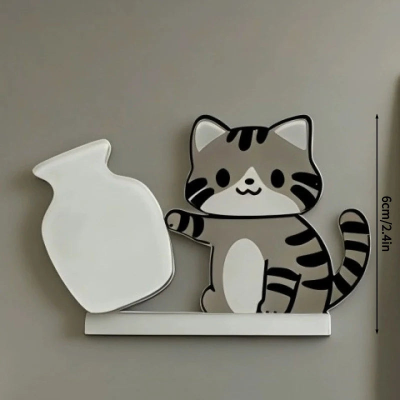 Cat Accessories Cat Whiskers Collector Cats Hair Storage Box Cute Cats Refrigerator Magnet Accessories for Cats