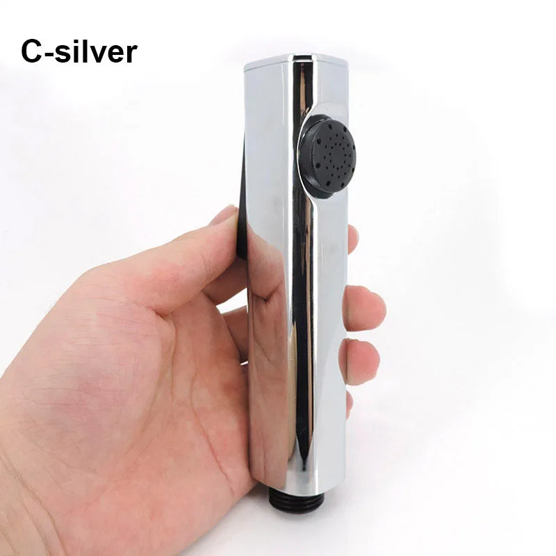 white silver ABS self clean Handheld Bathroom Bidet Shower Head Toilet Sprayer Faucet Spray Nozzle holder hose for toilet seat