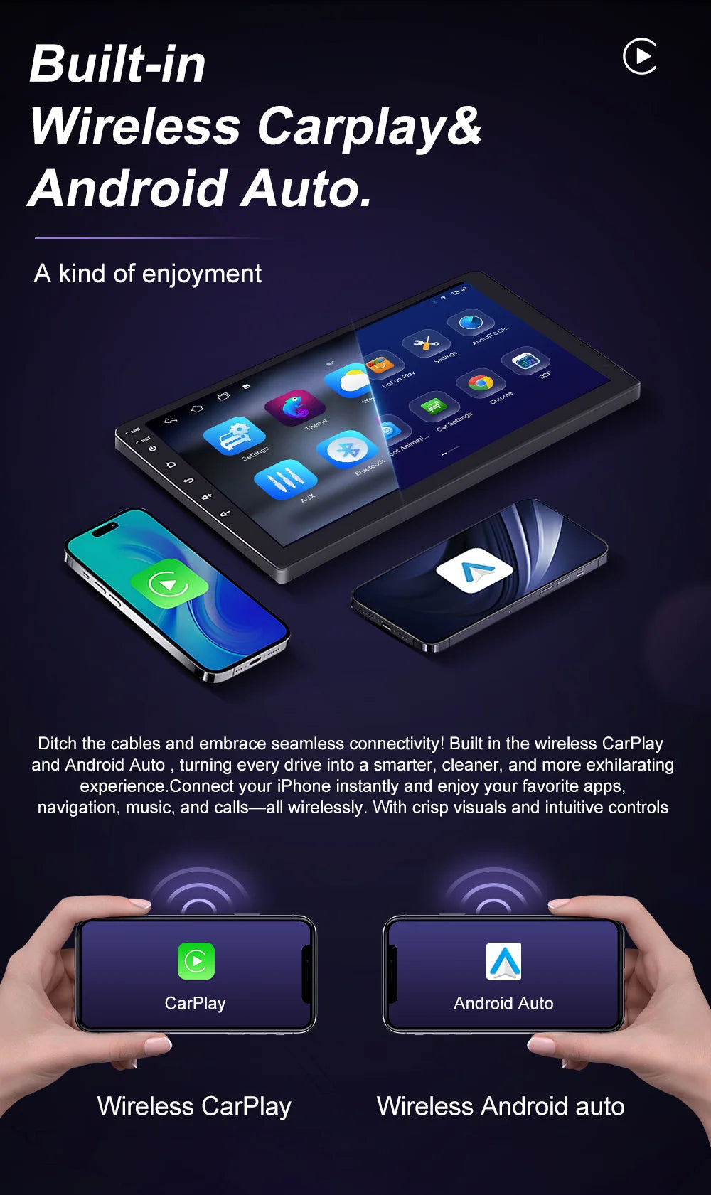 Android 15 Car Radio Stereo For Alfa Romeo MiTo 955 2008-2016 Auto Cireless Carplay GPS Navigation Multimedia Video Player 2Din