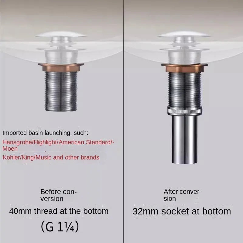 Raccord de vidage pour lavabo avec siphon, bonde de vidage, filtre, tuyau de raccordement, adaptateur de plomberie, accessoires de salle de bain