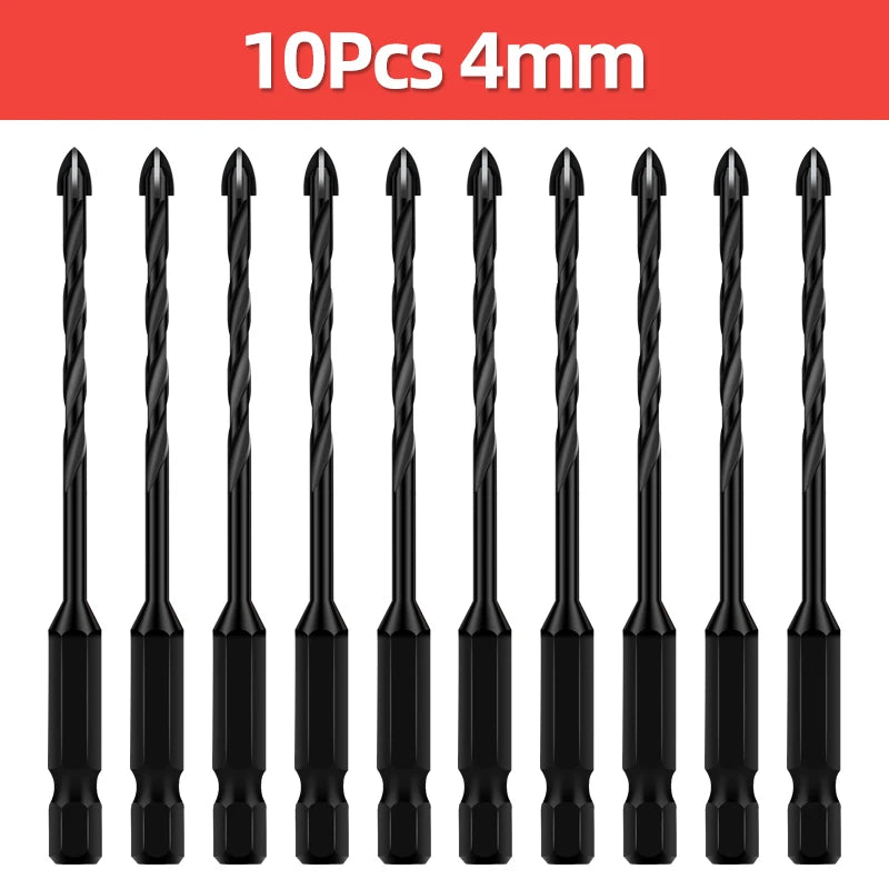 TOOLEYE Cross Hex Drill Bit Set