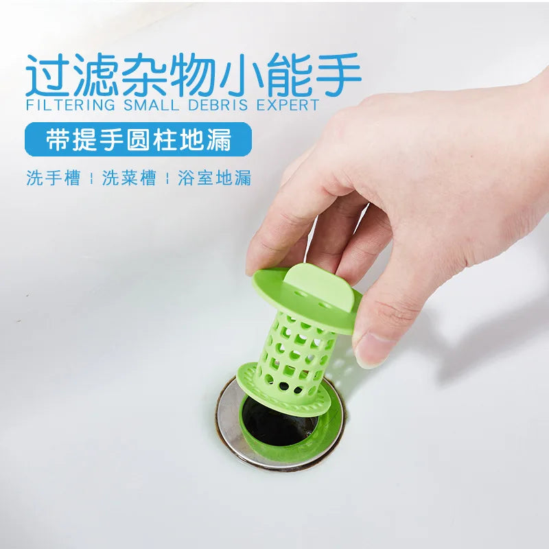 1pc Bouchon de vidange de baignoire anti-colmatage, Drague d'égout de cuisine, Bouchon de cheveux, Filtre de tuyau de vidange, Protection anti-blocage, Accessoires de salle de bain à domicile