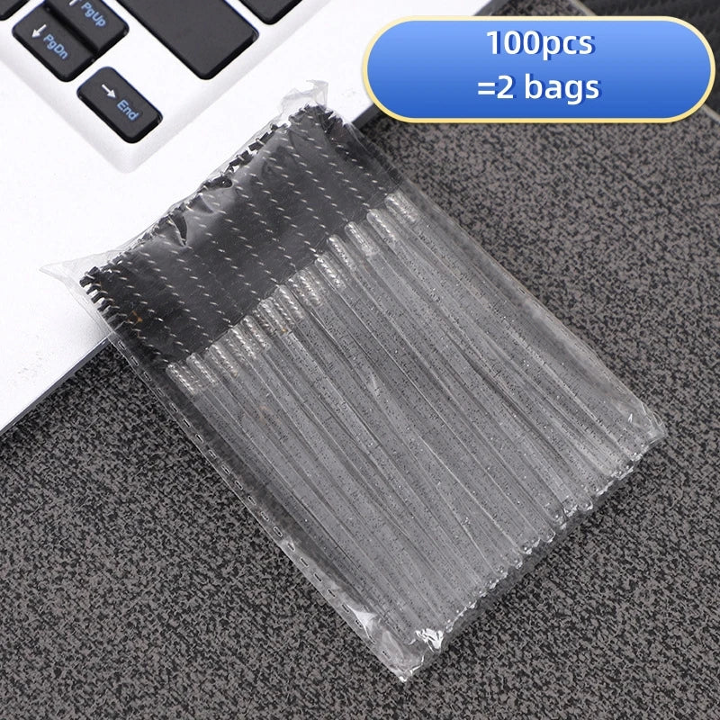 100/200/500Pcs Crystal Eyelashes Brush Comb Disposable Eye Lashes Extension Mascara Wands Makeup Professional Makeup Beauty Tool