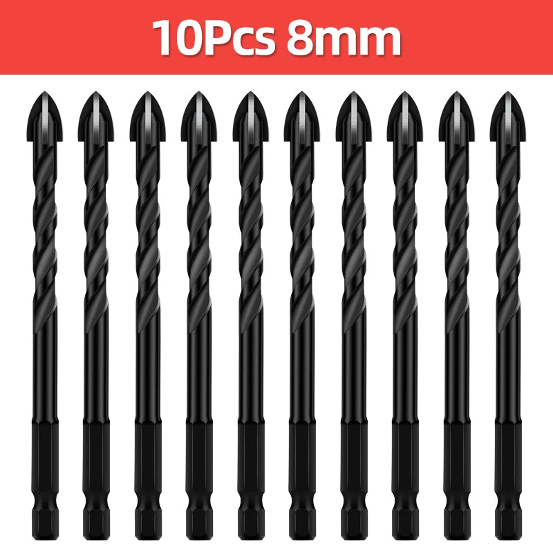 TOOLEYE Cross Hex Drill Bit Set