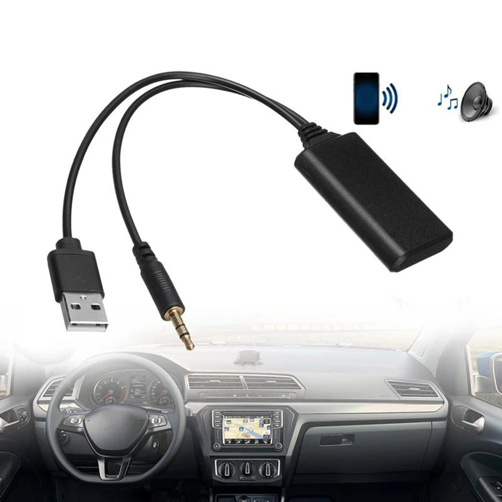 Bluetooth-compatible Radio Cable Adapter Universal Car Aux Bluetooth-compatible Music Audio Receiver Car Adapter