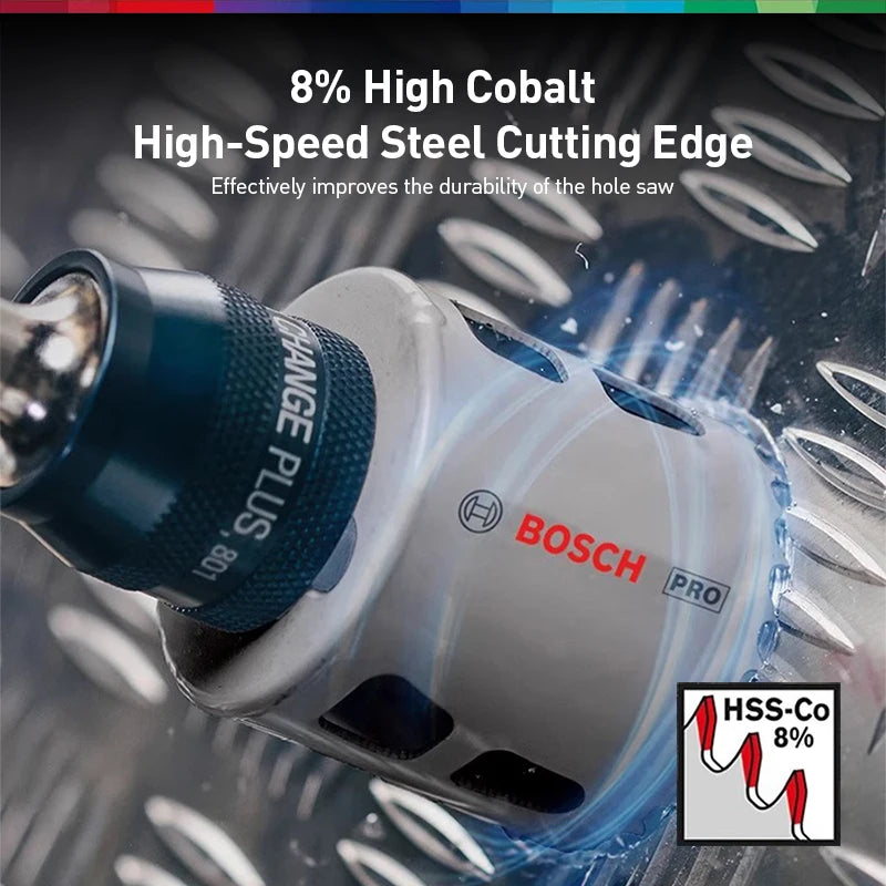 Bosch holesaw set 51cm Professional 5 Pieces With Power Change Plus Starter Kit for Bosch PowerChange Plus