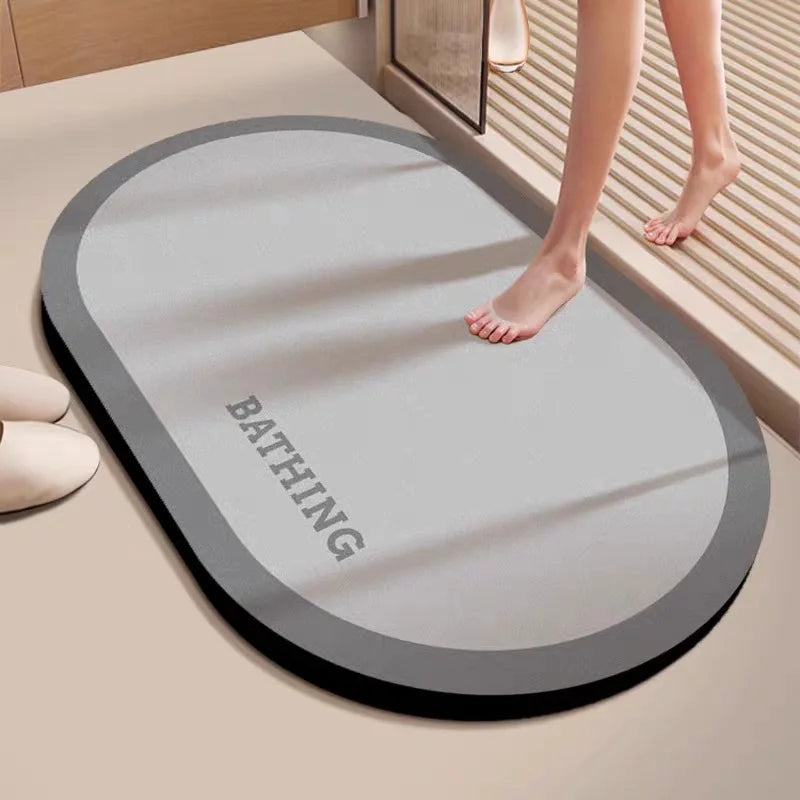 VIKAMA minimalist bathroom carpet, absorbent anti slip quick drying foot pad, bathroom entrance door mat