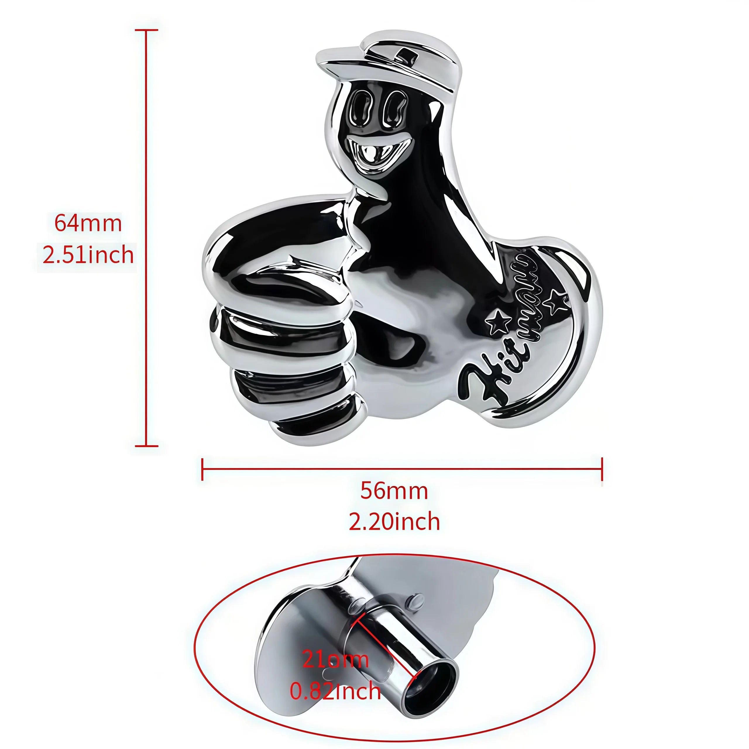 1 pcs Stainless Steel Car Rear Wiper Delete Kit Plug Cap Universal Car Accessories Decoration Rear Windshield Wiper Decorations