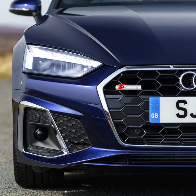Car Goods Emblem Grill Front Hood Badge Grille For Audi Sline S line A4 B6 B8 S1 S2 S3 S4 S5 S6 A1 A3 A6 C5 A5 Car sticker