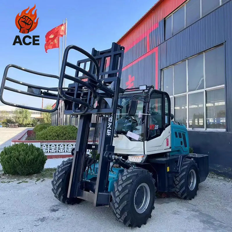 New design 4x4 forklift 3.5 ton free shipping all terrain forklift 5 ton warehouse 3 ton forklift sales with customized
