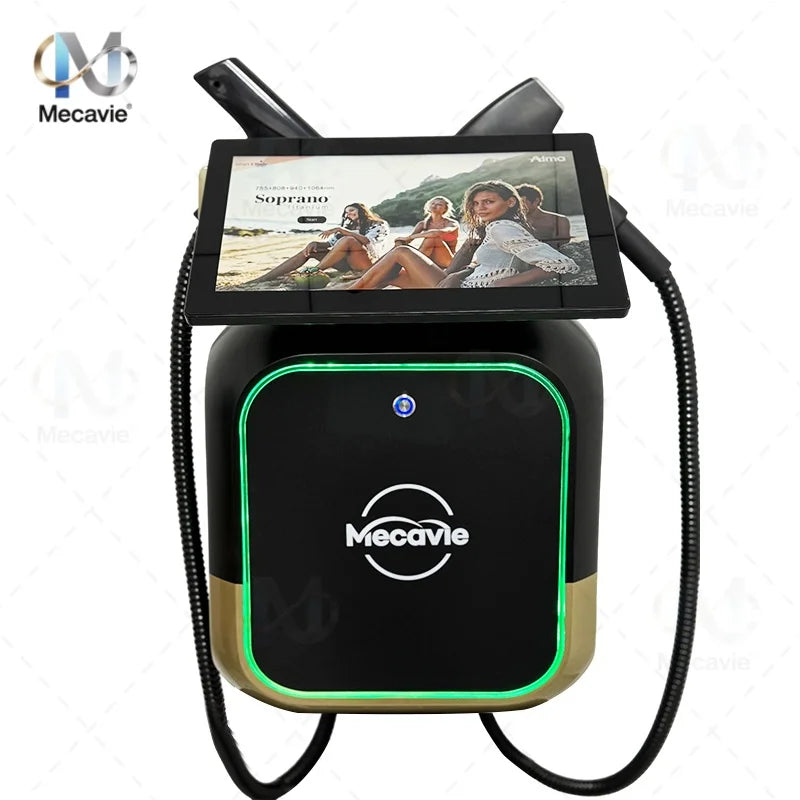 2026 Newest 2-in-1 Soprano 4000W 808nm Diode Laser Hair Removal Device 4-Wave Painless Permanent + Pico Tattoo Removal