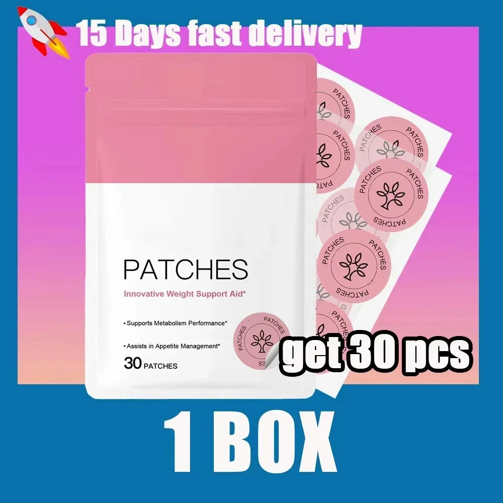 30PCS Weight Management Assistance Patch Easy To Use Body Weight Loss Sticker Body Care Patch.