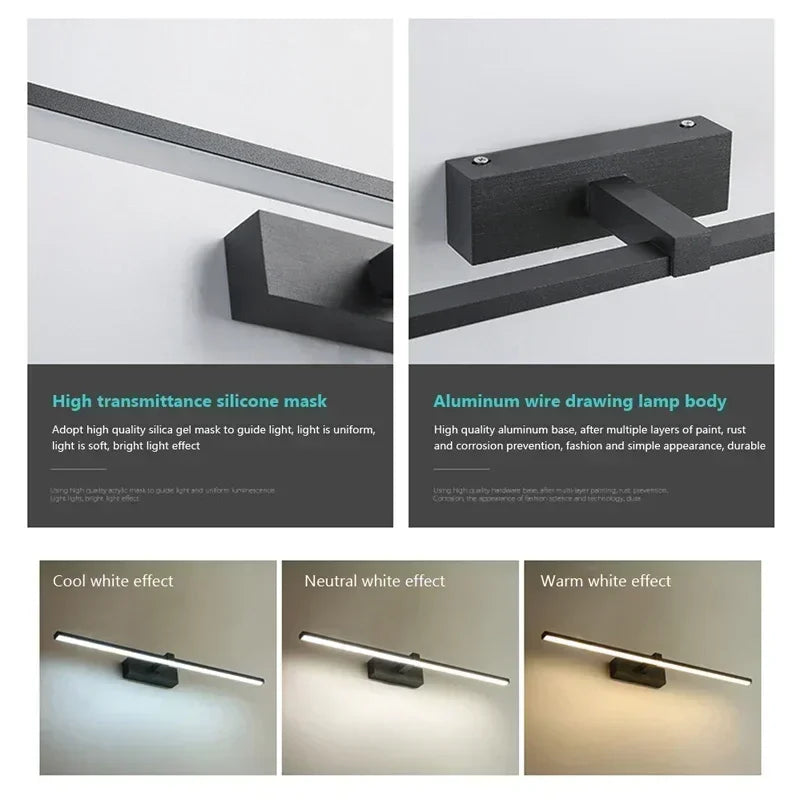DINDALLED Modern LED Wall Lamp Aluminum Home Decoration Line Lamp  For bathroom Bedroom applique mural indoor lighting fixture