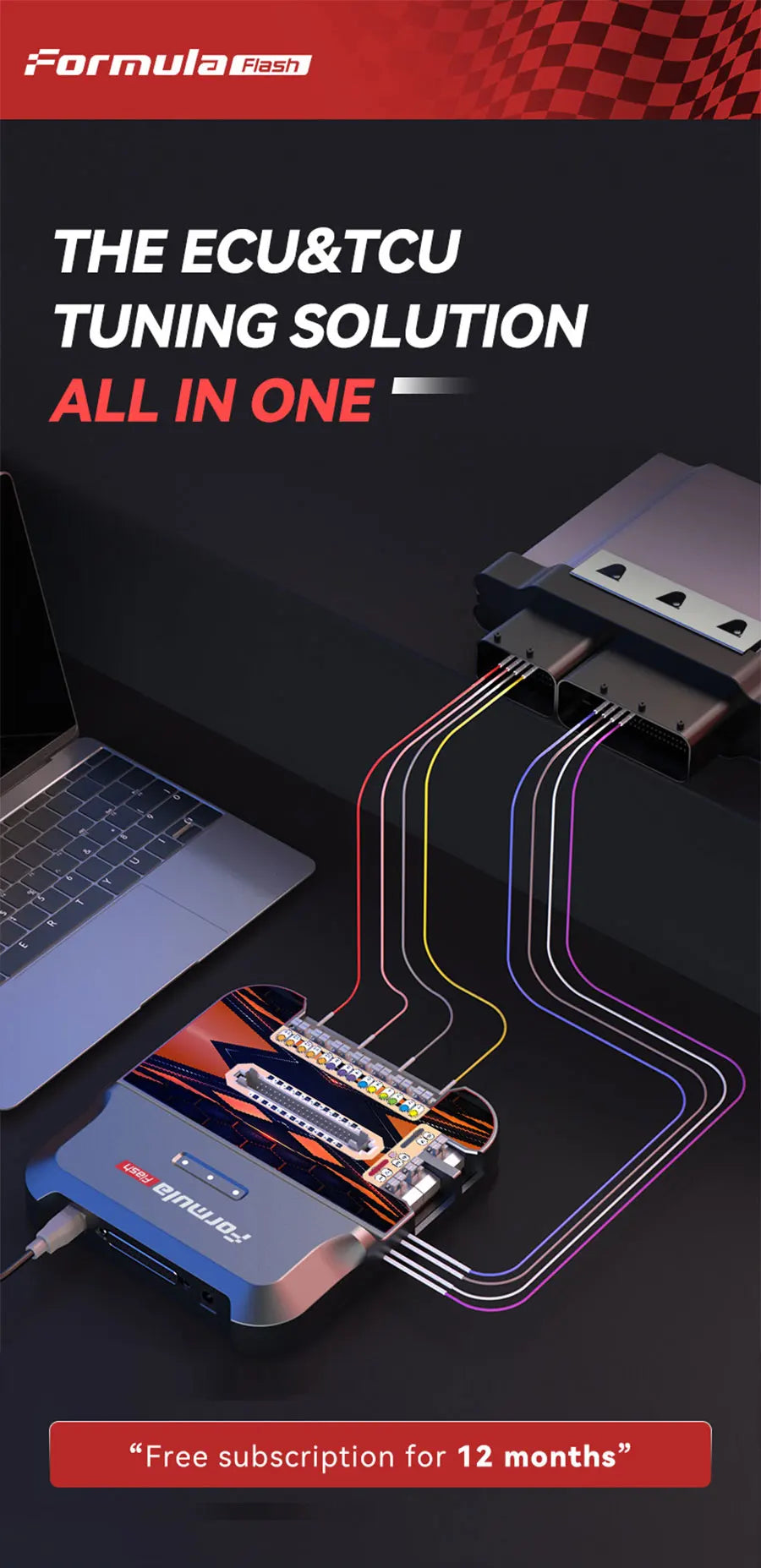 FormulaFLash ECU Programmer ECU Clone, Data Read & Write, VIN Modify, IMMO Off, Power Upgrade, DTC Clean for Bike, Truck, Tracto