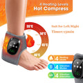 Heated Wrist & Foot Massager for Home Comfort Cordless Hand Wrist Wrap with 5 Heat & 3 Vibration Modes Ankle Massager Belt