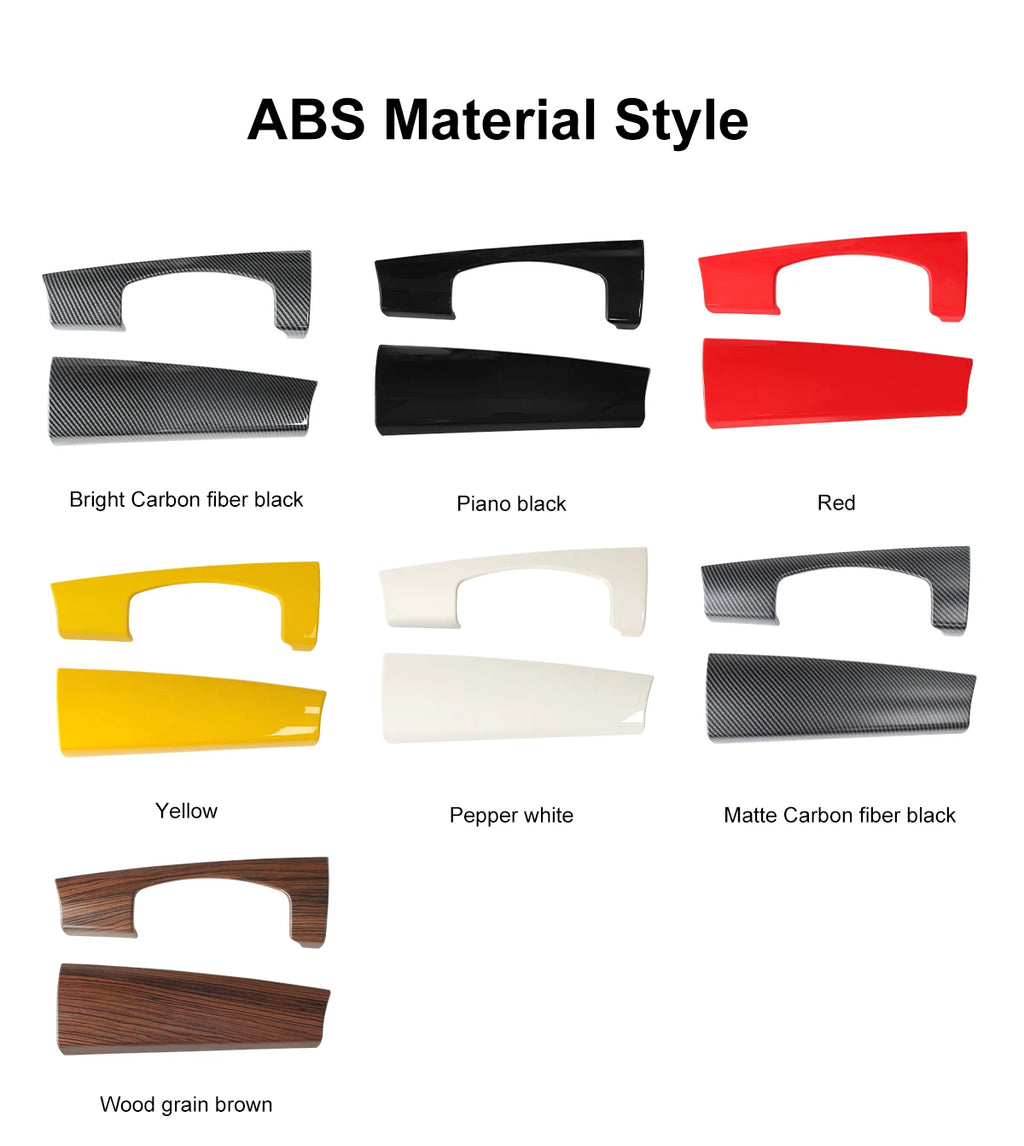 Car Dashboard Decorative Shell ABS Leather For Mini Cooper F55 F56 F57 2014-2021 Center Console Decorative Shell Car Accessories
