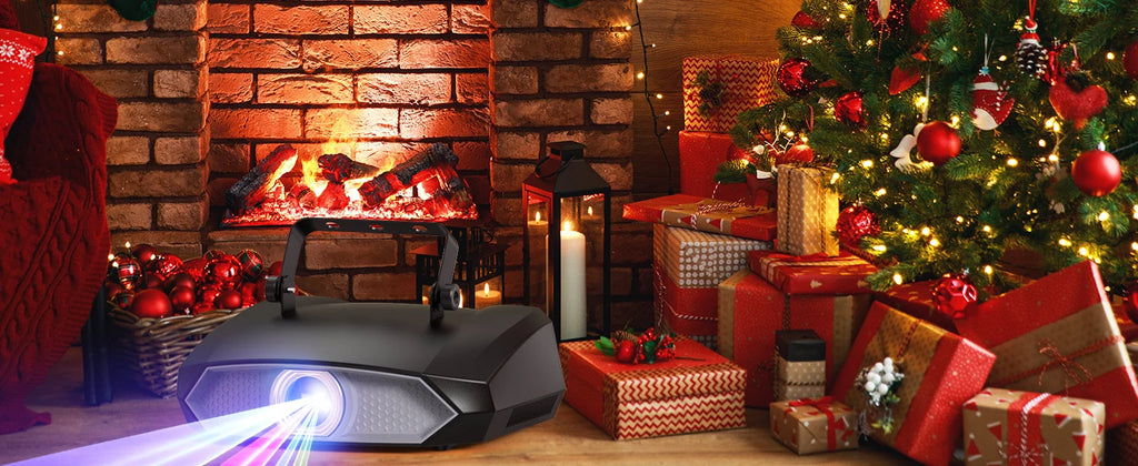 Somspot Full Color Laser Lights 3D Animation Laser Machine RGB Pattern Effect Lighting Projector for Wedding Party DJ Disco Club