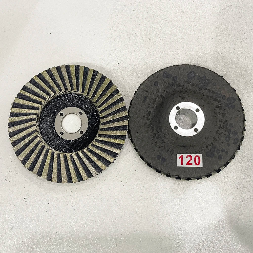 1Pc 4 inch 100mm Diamond Sand Wheel Ceramic Glass Polishing Louver Blade Polishing Disc Grinding Wheel For Stone