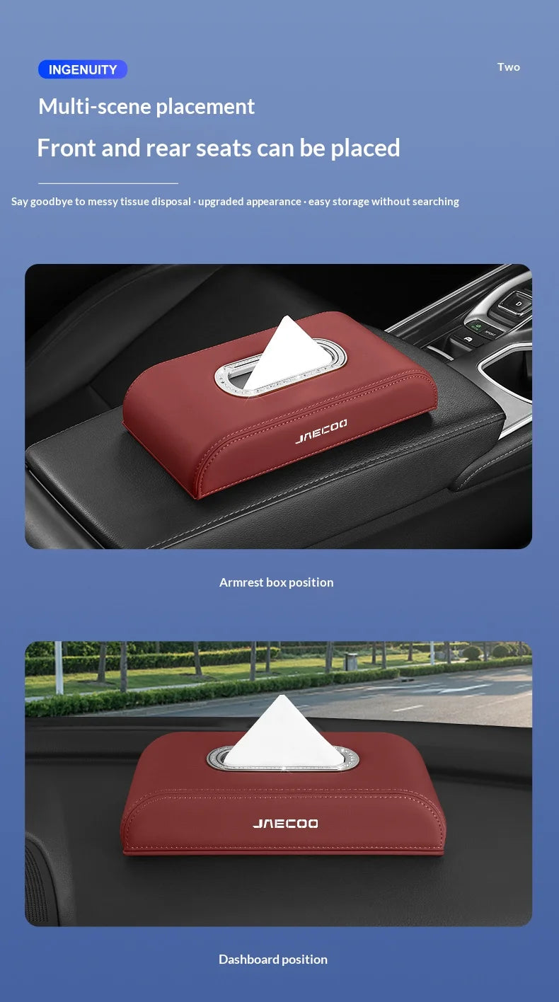 Suitable for JAECOO J5 J6 J7plus jaecoo J8 J7Phev car center console car mounted tissue box hanging bag tissue bag