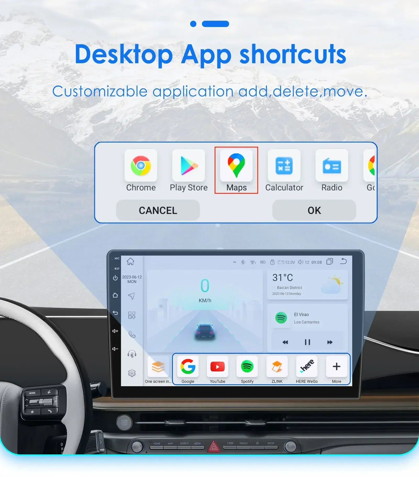 Hizpo 2Din 9inch CarPlay Android Auto Car Radio for Peugeot 307 307CC 307SW 2002 - 2013 Multimedia Navigation GPS RDS DSP 4G BT