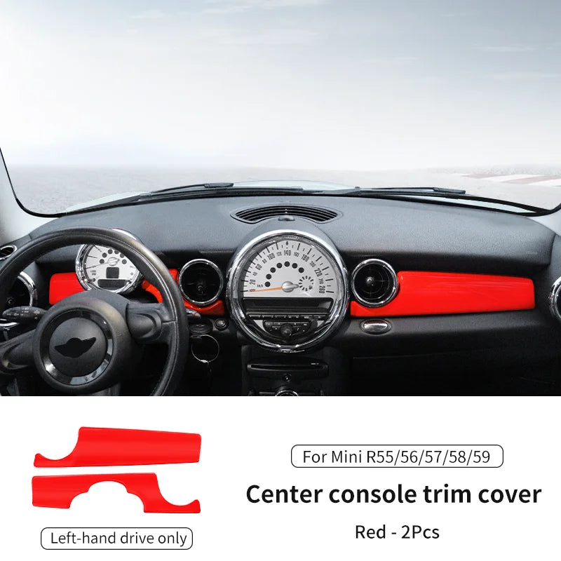 Car Dashboard Decal Leather Sticker For Mini Cooper R56 R55 R54 R57 R58 R59 Car Accessories Styling Only Left handdrive