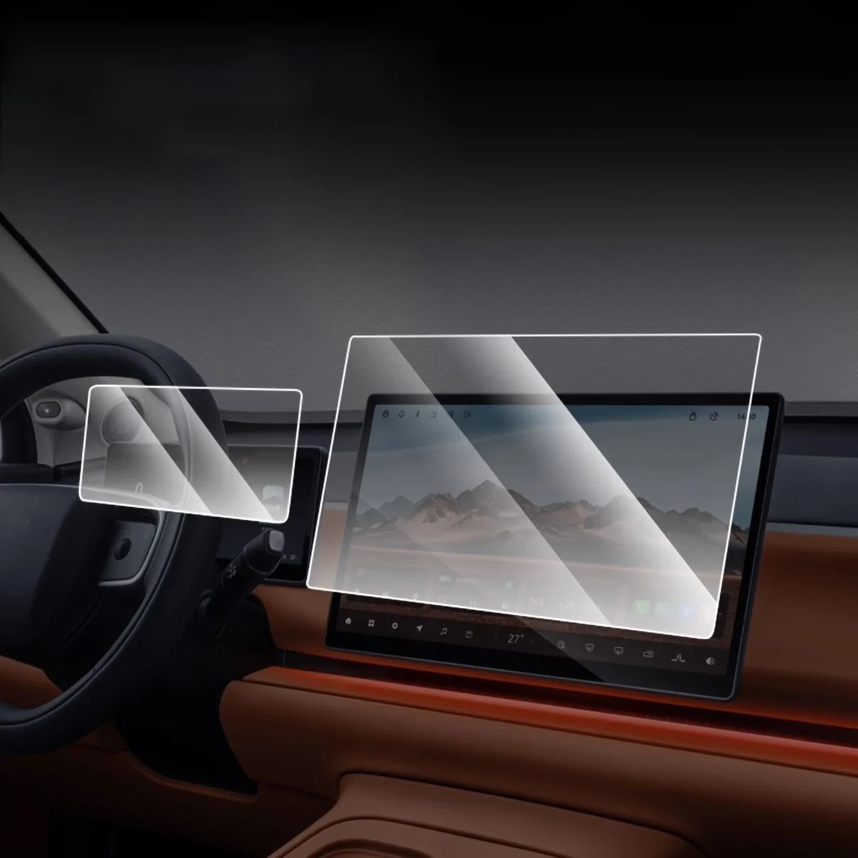 Tempered Glass For Leapmotor C10 2024 2025 2026 Touch Screen Navigation GPS and Dashboard Film Protection Accessories