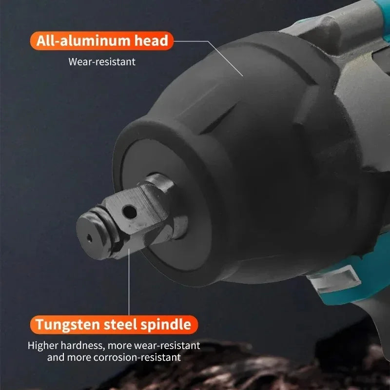 New Makita DTW700 1000N.M Torque Brushless Electric Impact Wrench Cordless Electric Drill 1/2"Wrench Power Tools For 18V Battery
