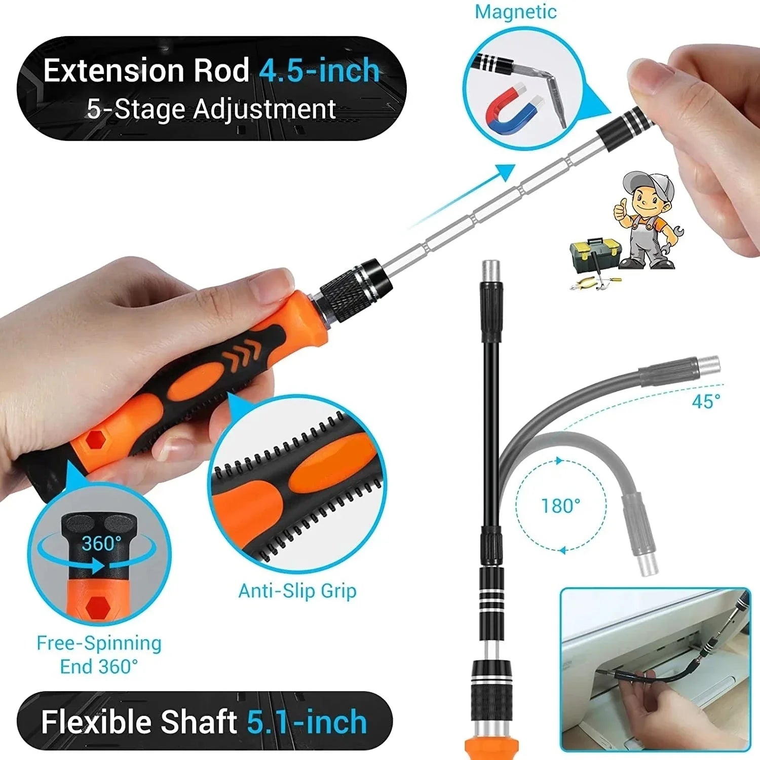 138/140 in1 Screwdriver Set Magnetic Torx Phillips Screw Bit Kit With Electrical Remover Wrench Repair Phone PC Tools