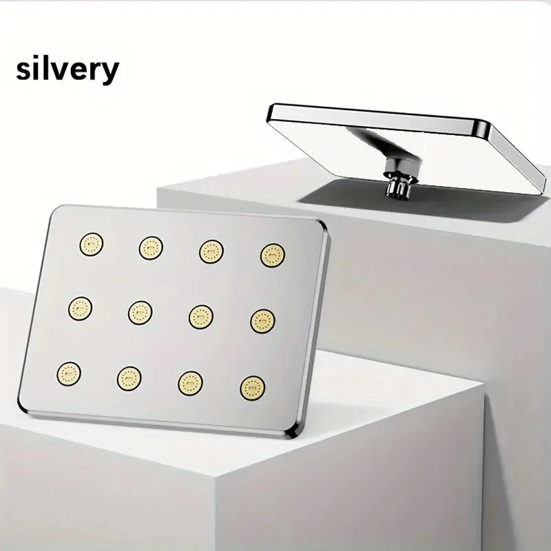 10-inch Overhead Shower Universal Large Shower Head Pressurized Anti-blocking Shower Head Bathroom Hotel Small Waist Shower