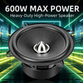 2pcs 5.25 Inch Car Speakers 600W High Performance Carbon Fiber Cone Woofers Bullet Aluminum Basin For Clear Bass & Stereo Sound