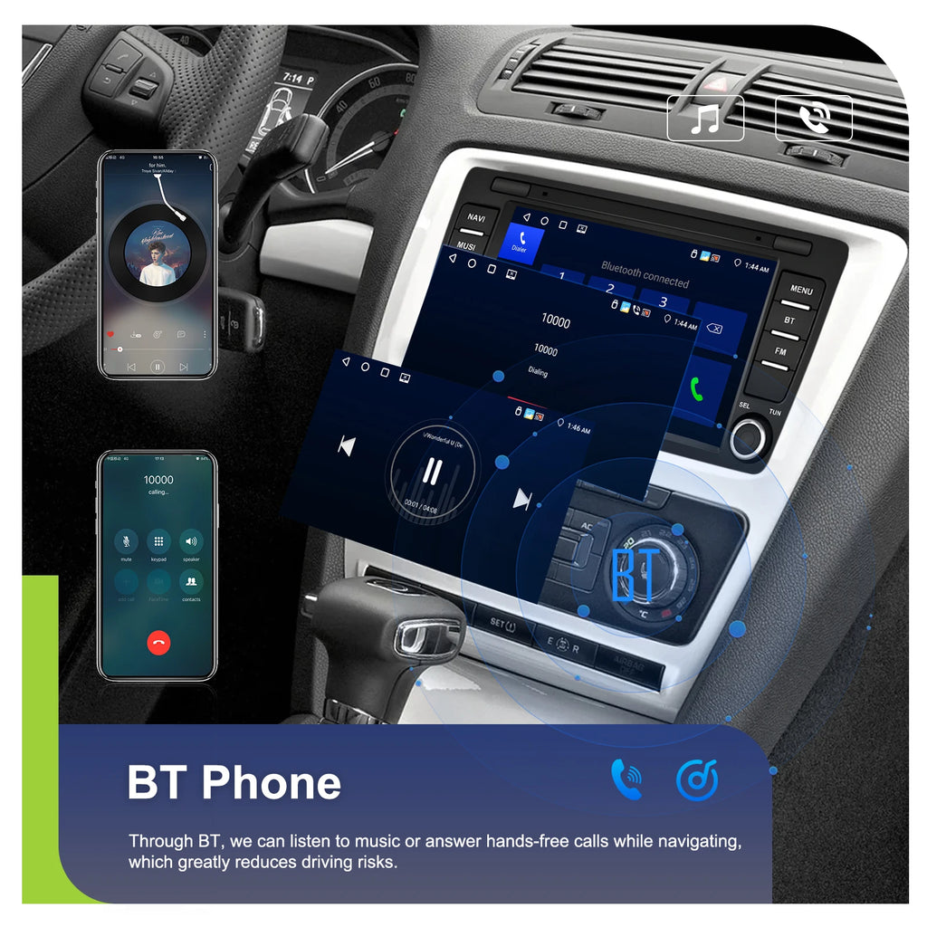 4+64G 8inch Wireless Carplay Android Auto For Skoda Octavia 2 A5 2004-2013 Car Radio CarPlay GPS Navigation WIFI RDS Stereo
