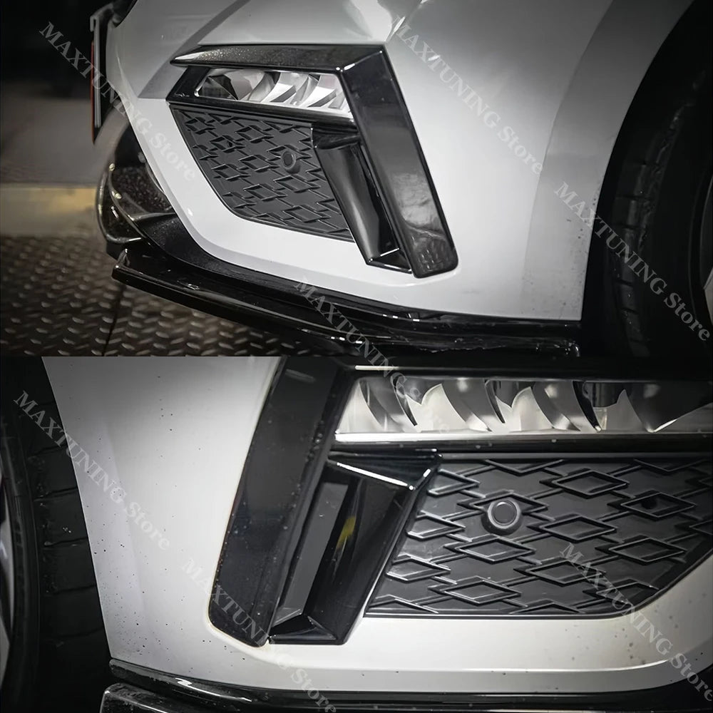 For Skoda Octavia IV MK4 RS vRS Sedan Combi 2020-2024 Front Bumper Air Vent Splitter Cover Fog Lamp Grille Slats Trim Bodykits