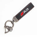 2026 Suede Key Ring Sport Car Keychain Custom Gift With Emblem For Audi Sline A3 A4 A5 A6 A7 A1 A2 A8 Q1 Q2 Q3 Q4 Q5 Q6 Q7 Q8 TT