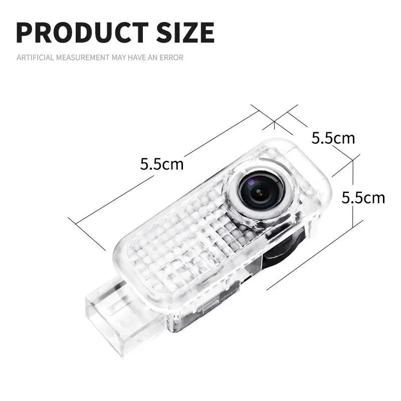 2pcs For Audi Car Door Welcome Light Car Logo Projector Lights Auto Accessories A3 A4 A5 A6 A7 Q2 Q3 Q5 Q8 TT Sline Quattro