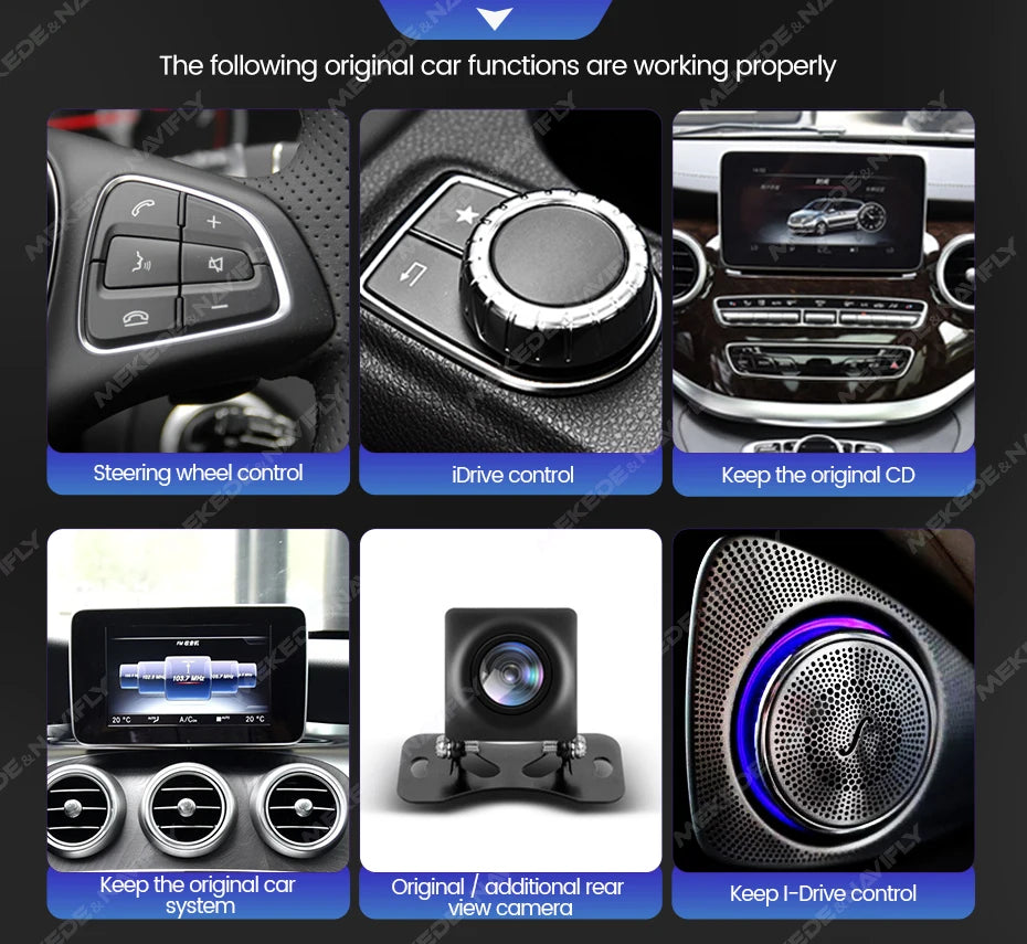 Android 14 Car Radio Wireless CarPlay For Mercedes-Benz A-Class W176 GLA X156 CLA C117 G Class W461 W463 DSP WIFI GPS Multimedia