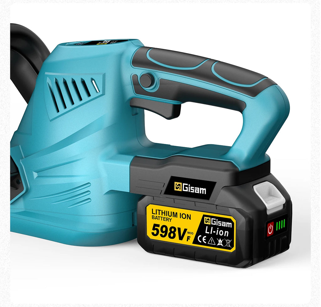 Gisam Cordless Electric Hedge Trimmer 2000W 7200SPM Pruning Saw Lawn Mower Garden Trimming Power Tool For Makita 18v Battery Pin