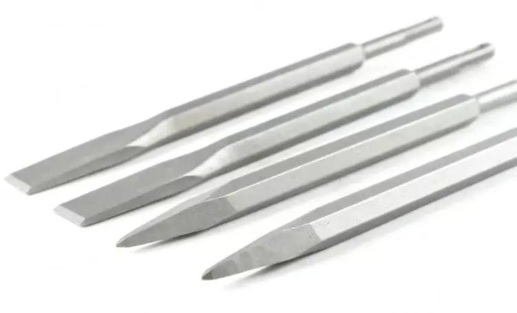 250mm Chisel Set SDS Plus Shank Electric Hammer Drill Bit Point Groove Flat Chisel Masonry Tools for Concrete Brick Wall Rock