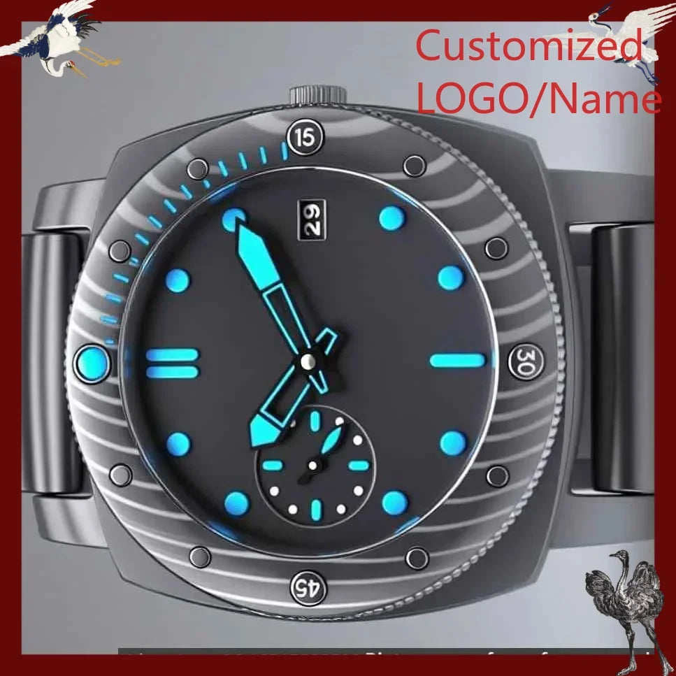 A182 Store Customized Watches 46mm Men's Watch with 904L Automatic Mechanical Movement