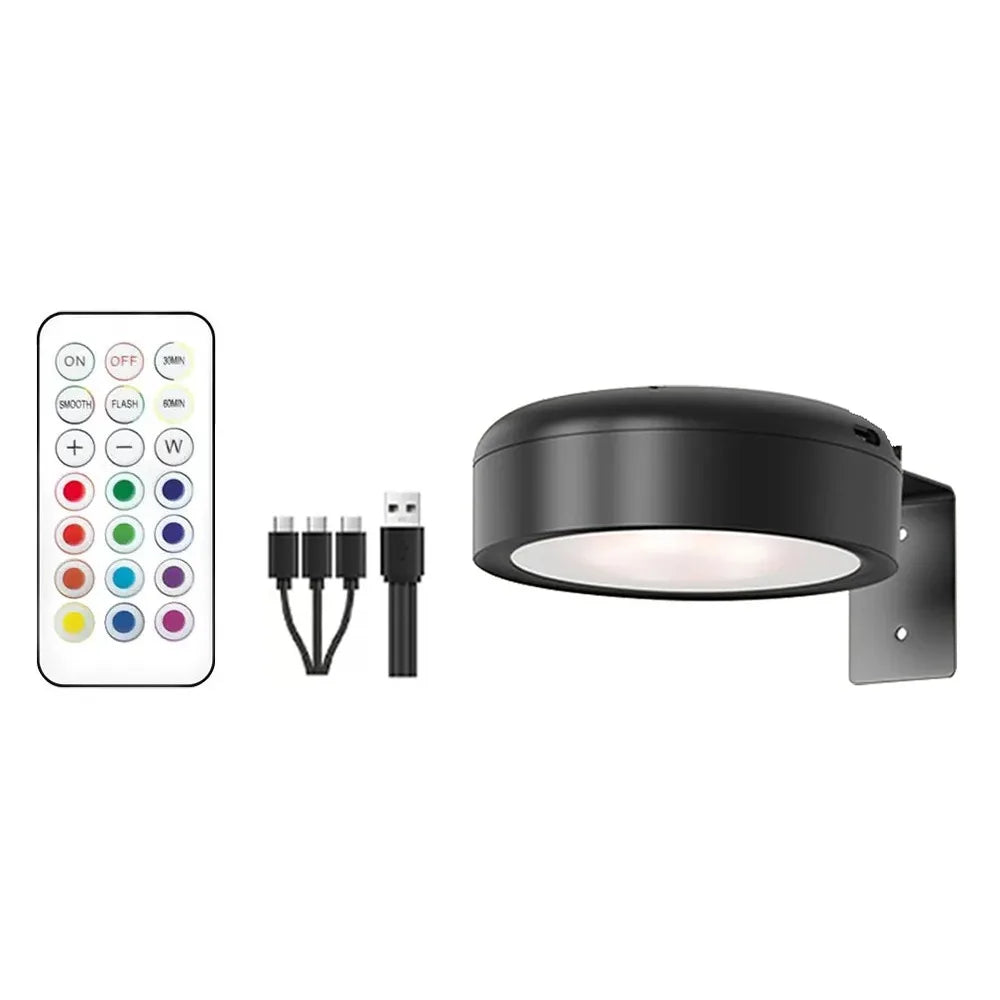 1/2/3Pcs Wall Mounted Magnetic LED Light Rechargeable Dimmable Wireless Picture Light with Control Remote Adjustable Timer
