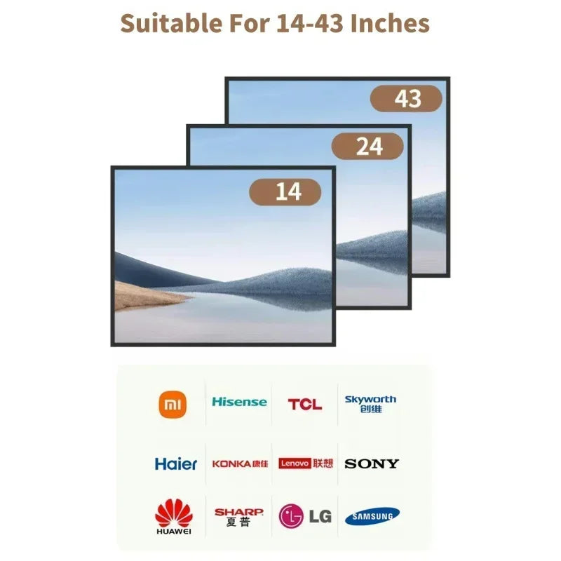 Modern Elegant Portable TV Carts Bracket with Wheels Floor-Height Adjustable Studio TV Stand for 14-43 Inch LED LCD