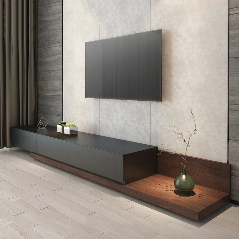 Meuble TV scandinave unique, armoire moderne minimaliste, support TV bohème simple, meuble TV peu encombrant, meuble de salon