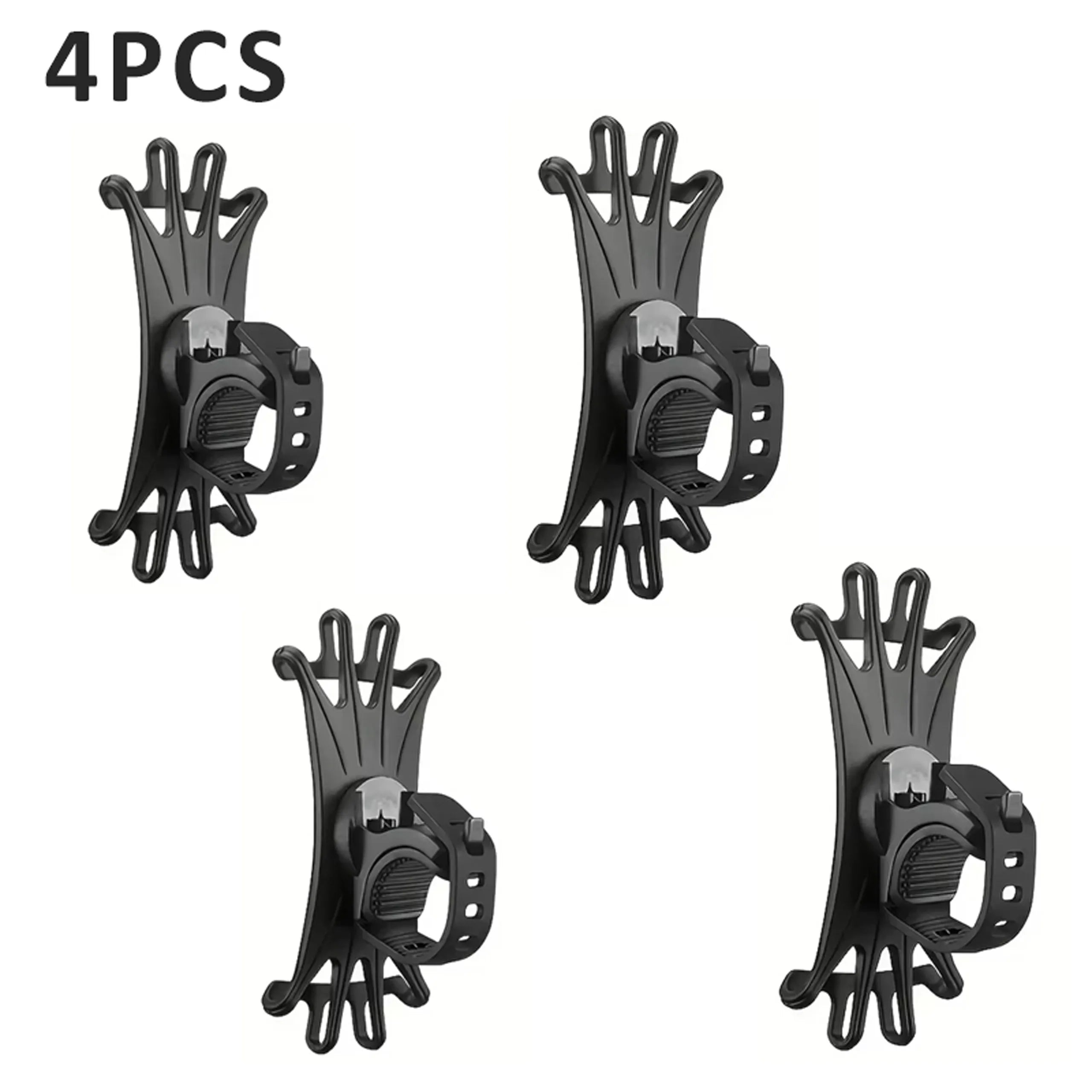 360 Rotatable Mobile Phone Bicycle Motorcycle Holder Bike Safe Bracket Silicone Support Silicone Pull Type For All Phone Stand