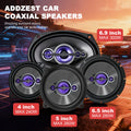 2 jeux de haut-parleurs audio de voiture, haut-parleurs coaxiaux de remplacement 6*9/6.5/5/4 pouces pour voiture, 240-300W Max, Tweeter PEI, Contour hybride Premium