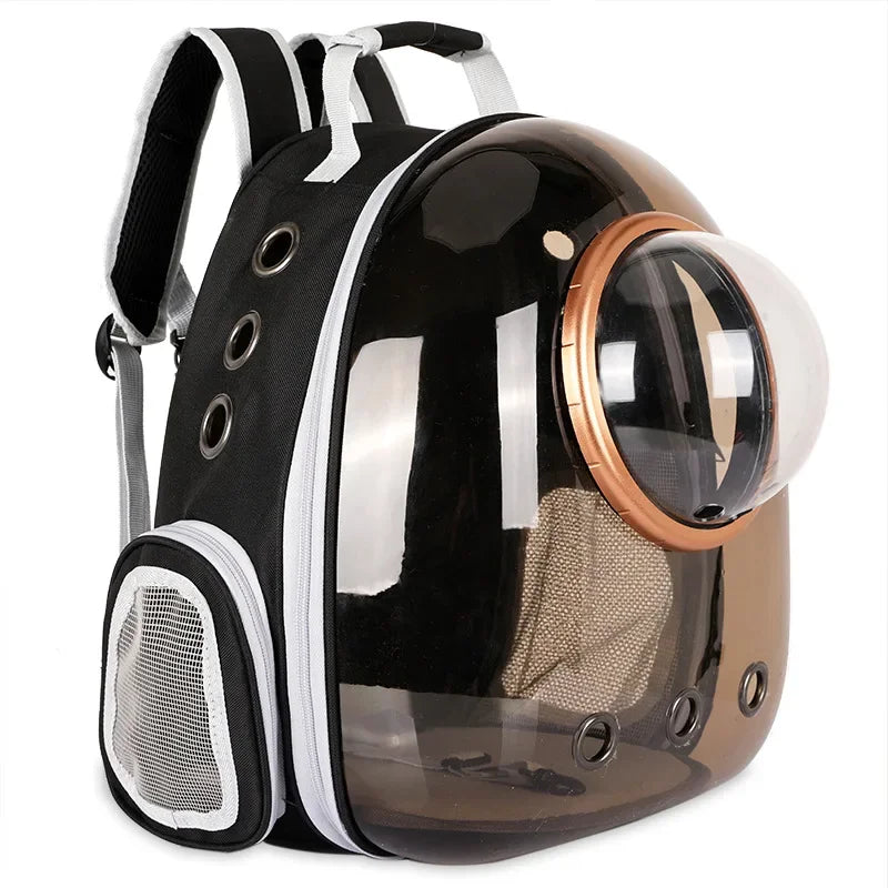 Large Capacity Oxford Pet Carrier Backpack for Medium-Sized Dogs Luxury Classic Design Zipper Closure Breathable Solid Pattern